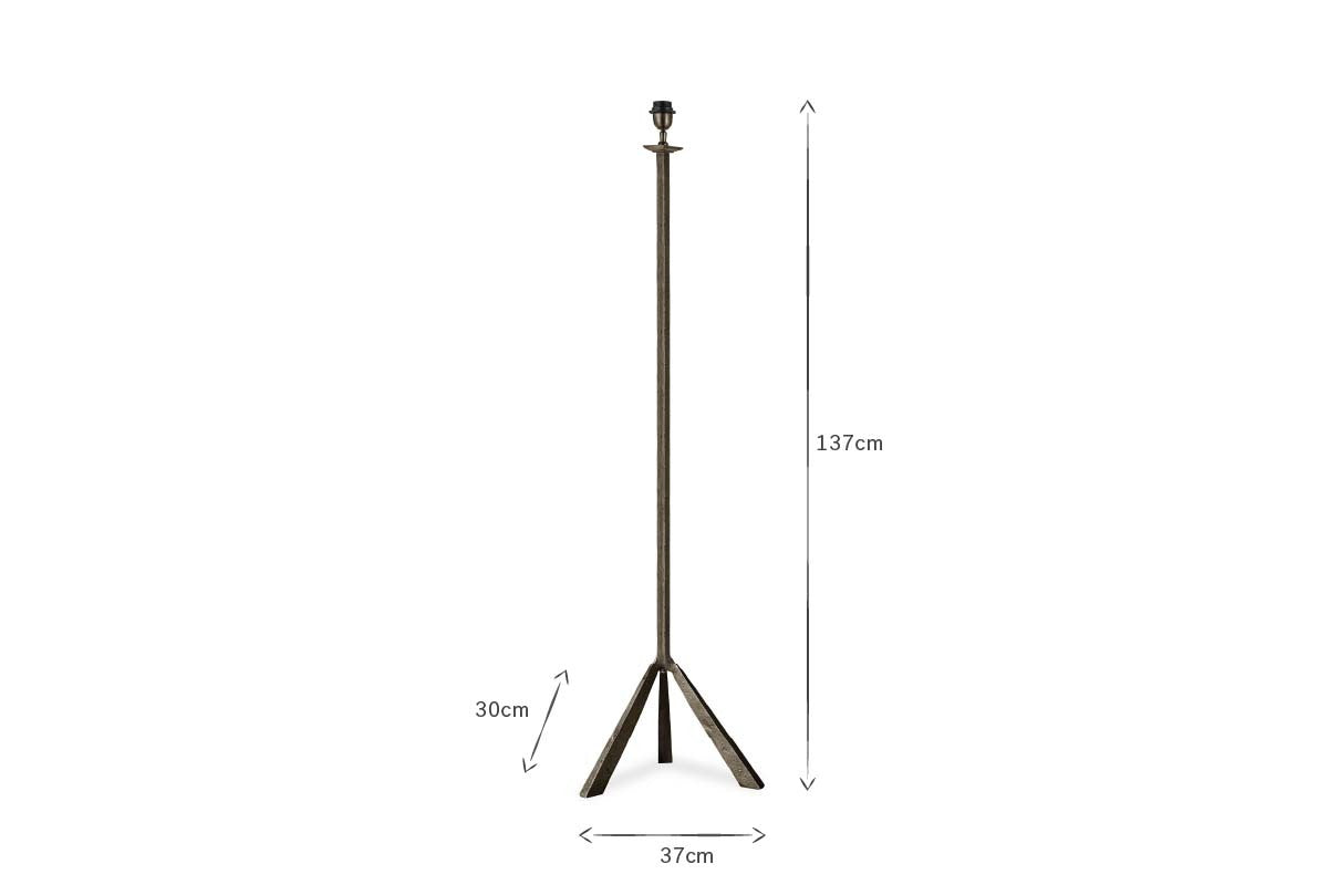 Sahhil Metal Tripod Floor Lamp Base - Antique Bronze