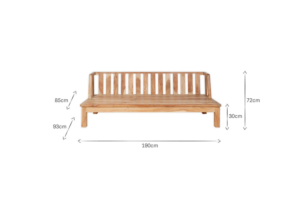 Sadhi Acacia Wood Outdoor Sofa