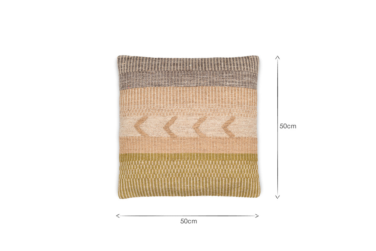 Tuleeka Wool Cushion Cover - Ochre