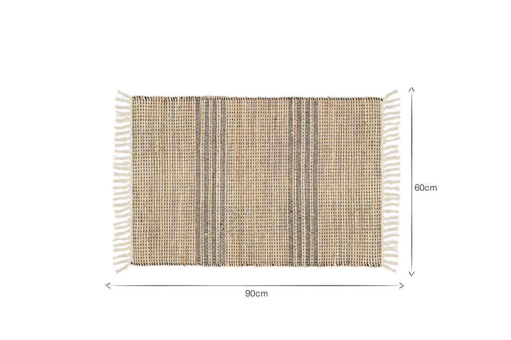 Varli Jute & Cotton Doormat - Natural