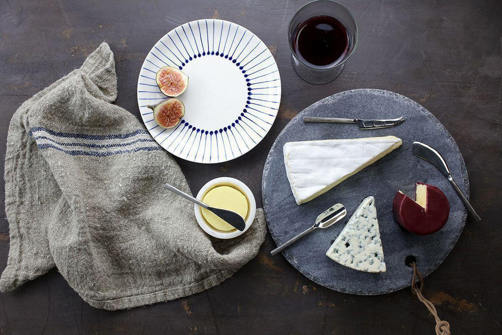 Darsa Cheese Knife Set - Brushed Silver (Set of 4)
