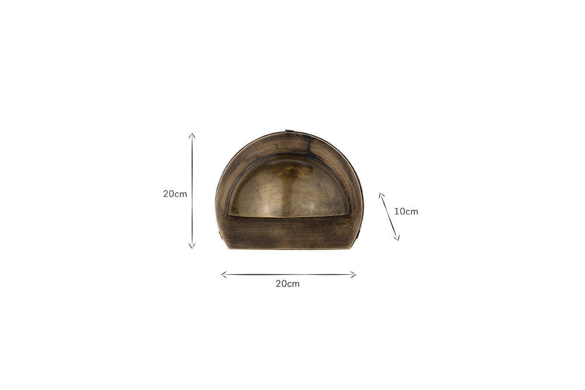 Datu Outdoor Wall Lamp - Antique Brass