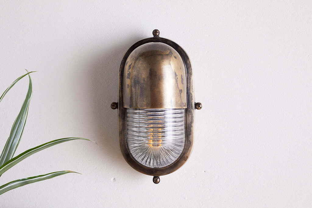 Denaya Outdoor Wall Lamp - Antique Brass