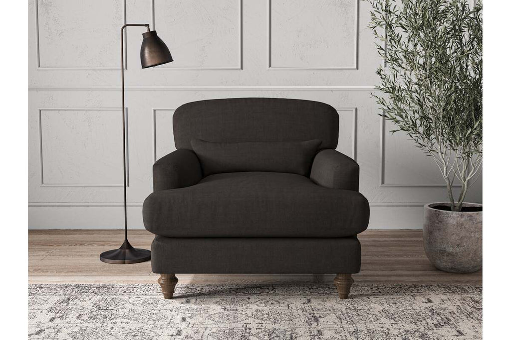 Deni Armchair - Brera Linen Espresso
