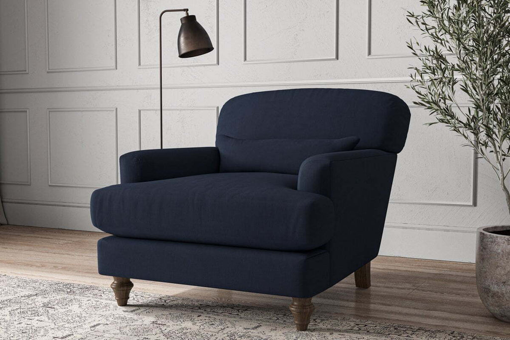 Deni Armchair - Brera Linen Indigo