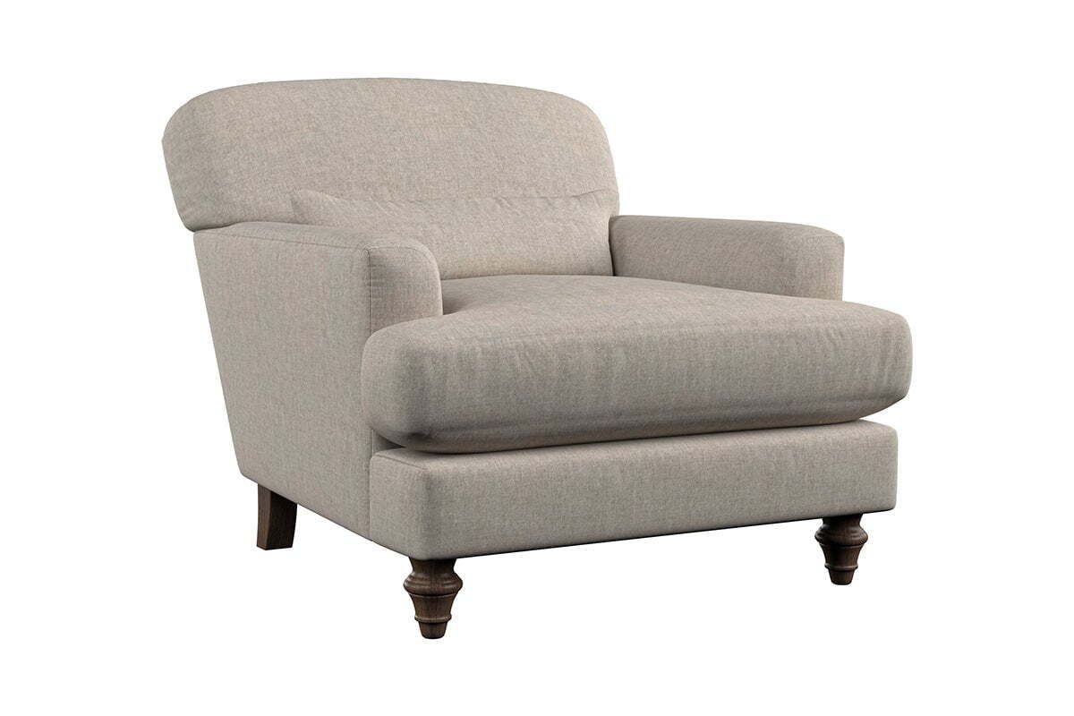 Deni Armchair - Brera Linen Pebble