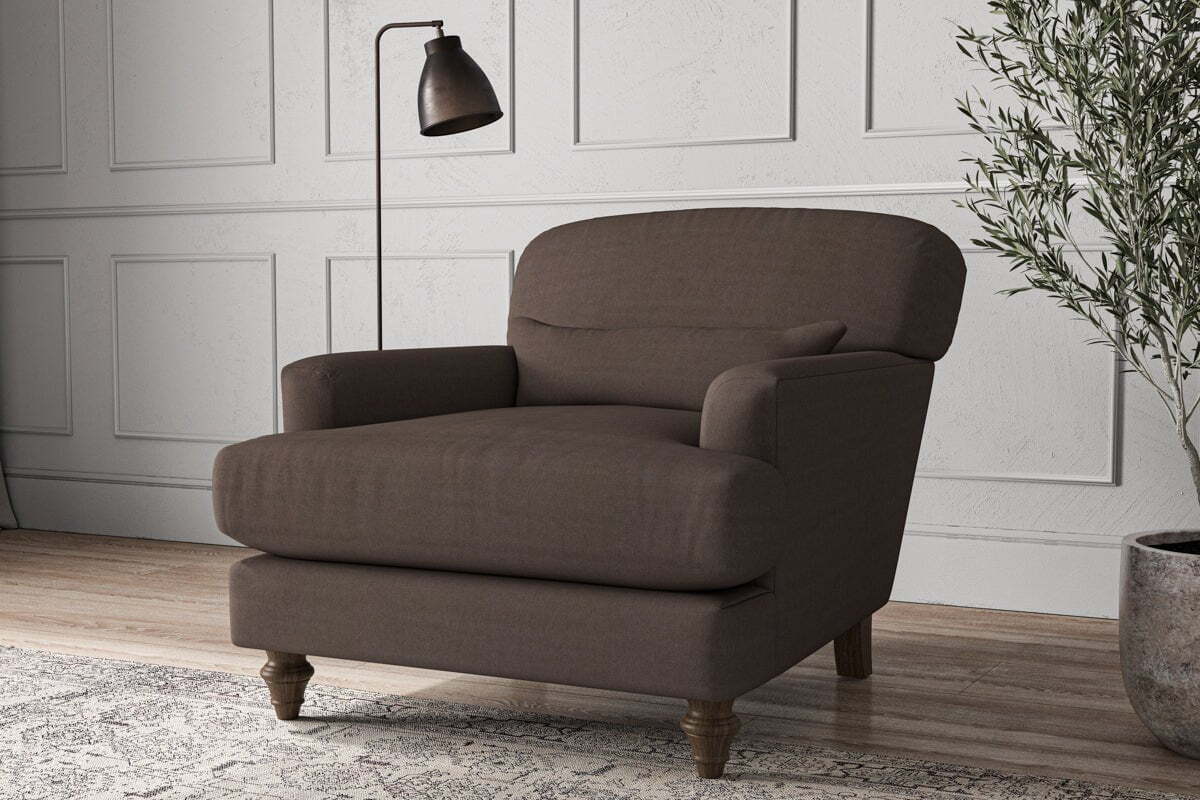 Deni Armchair - Recycled Cotton Mocha