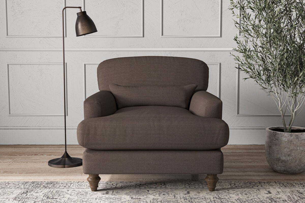 Deni Armchair - Recycled Cotton Mocha