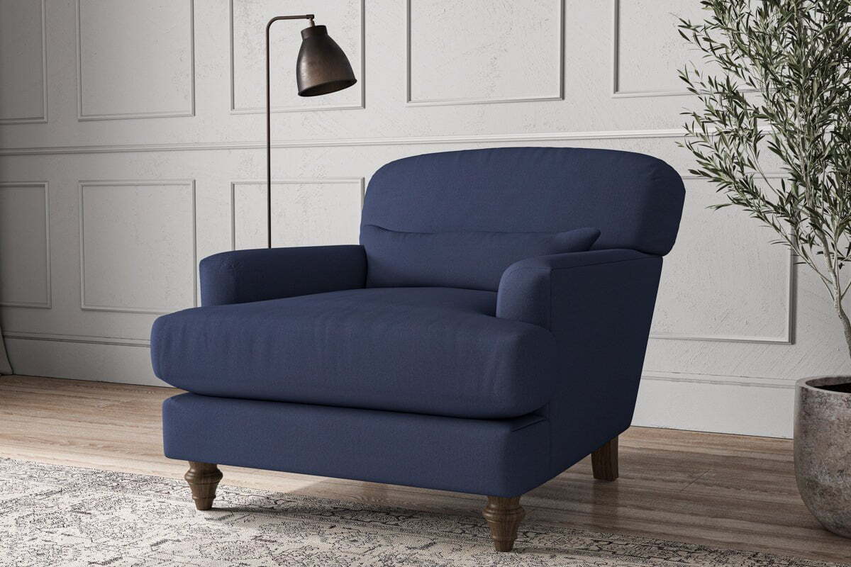 Deni Armchair - Recycled Cotton Navy