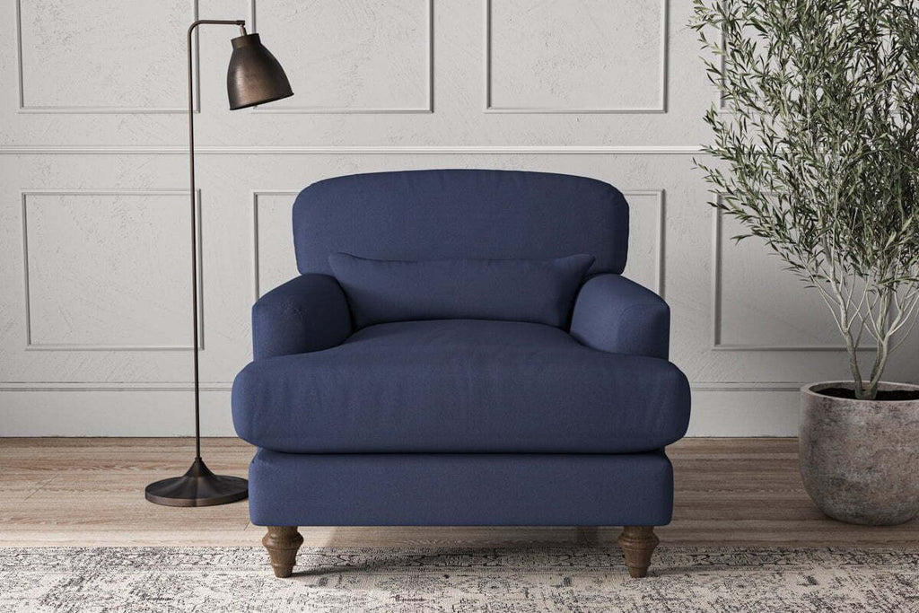 Deni Armchair - Recycled Cotton Navy