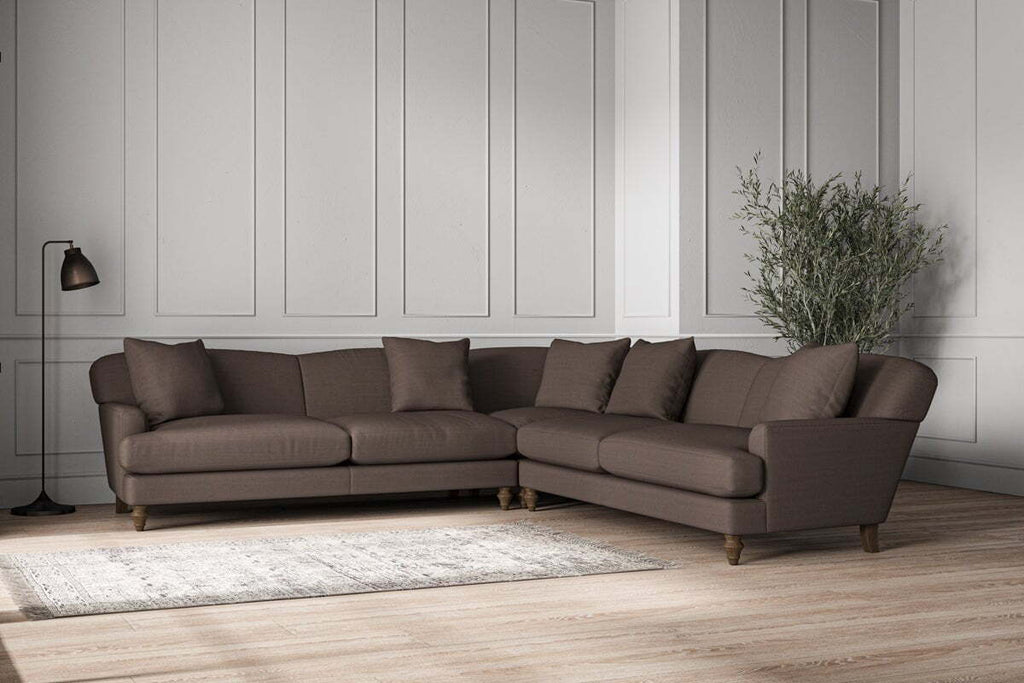 Deni Grand Corner Sofa - Recycled Cotton Mocha