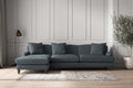 Deni Grand Left Hand Chaise Sofa - Brera Linen Dusk