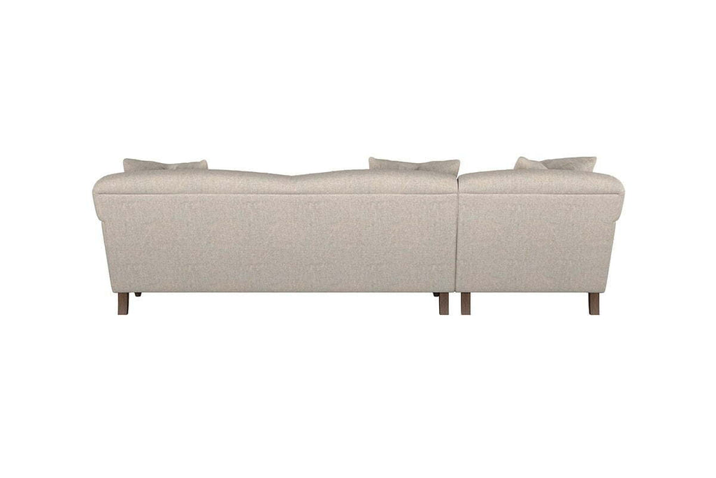 Deni Grand Left Hand Chaise Sofa - Brera Linen Granite