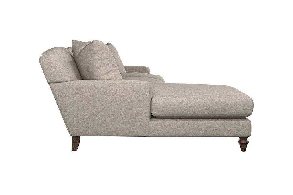 Deni Grand Left Hand Chaise Sofa - Brera Linen Sage