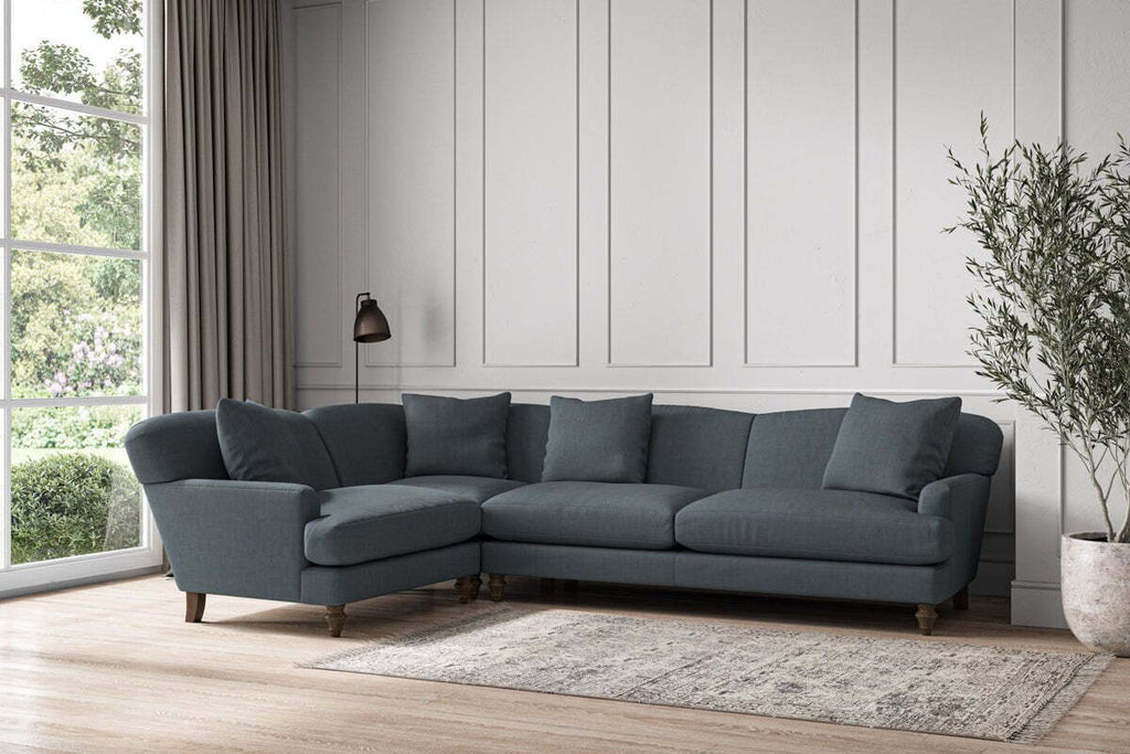 Deni Grand Left Hand Corner Sofa - Brera Linen Dusk