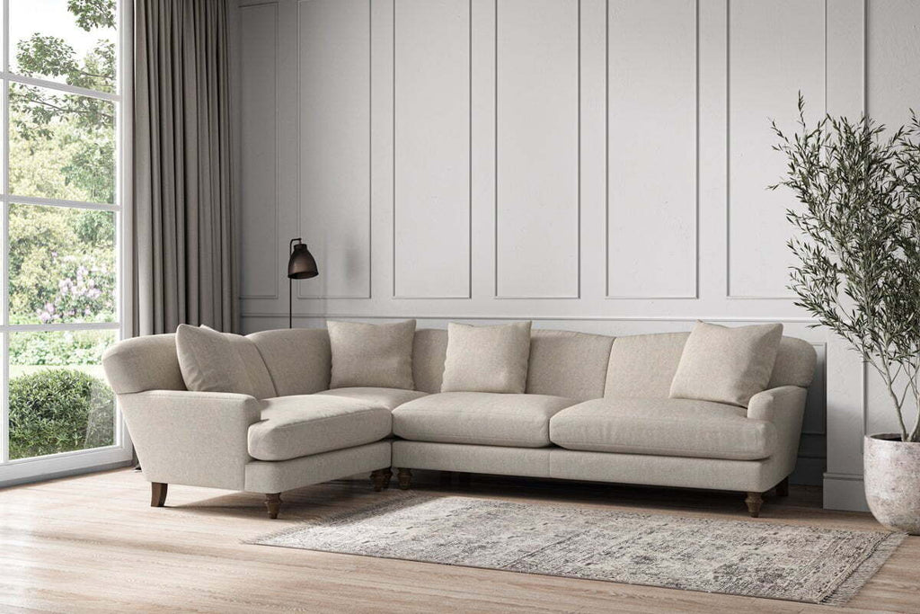 Deni Grand Left Hand Corner Sofa - Brera Linen Natural