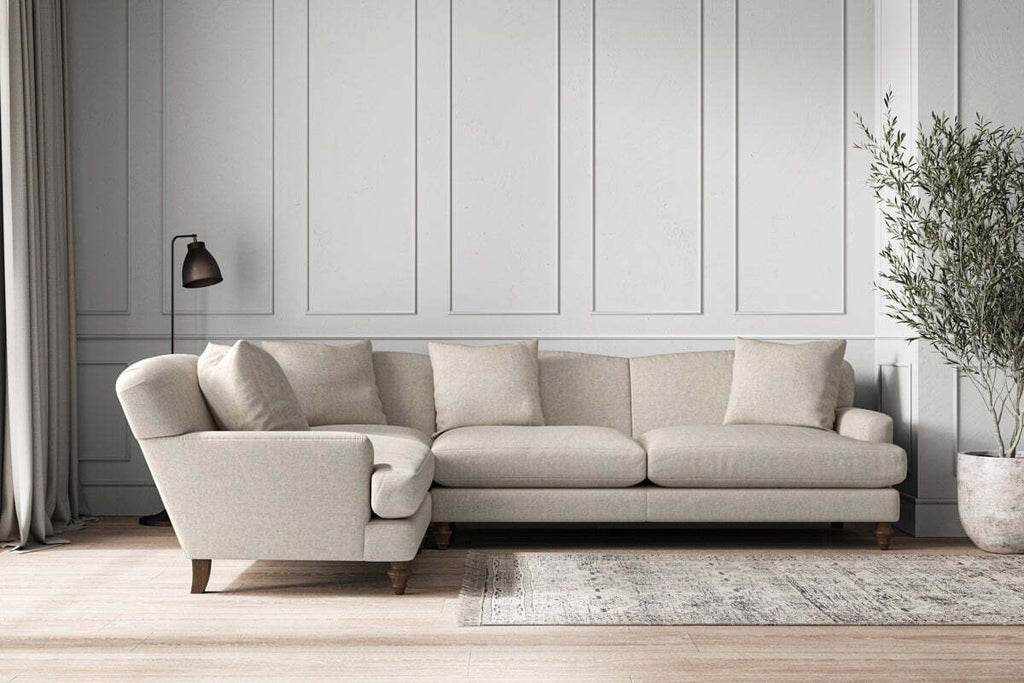 Deni Grand Left Hand Corner Sofa - Brera Linen Natural