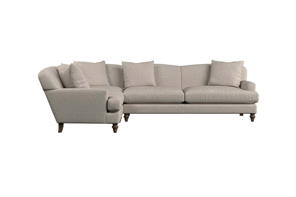 Deni Grand Left Hand Corner Sofa - Brera Linen Pebble