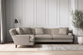 Deni Grand Left Hand Corner Sofa - Recycled Cotton Flax