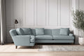 Deni Grand Left Hand Corner Sofa - Recycled Cotton Horizon