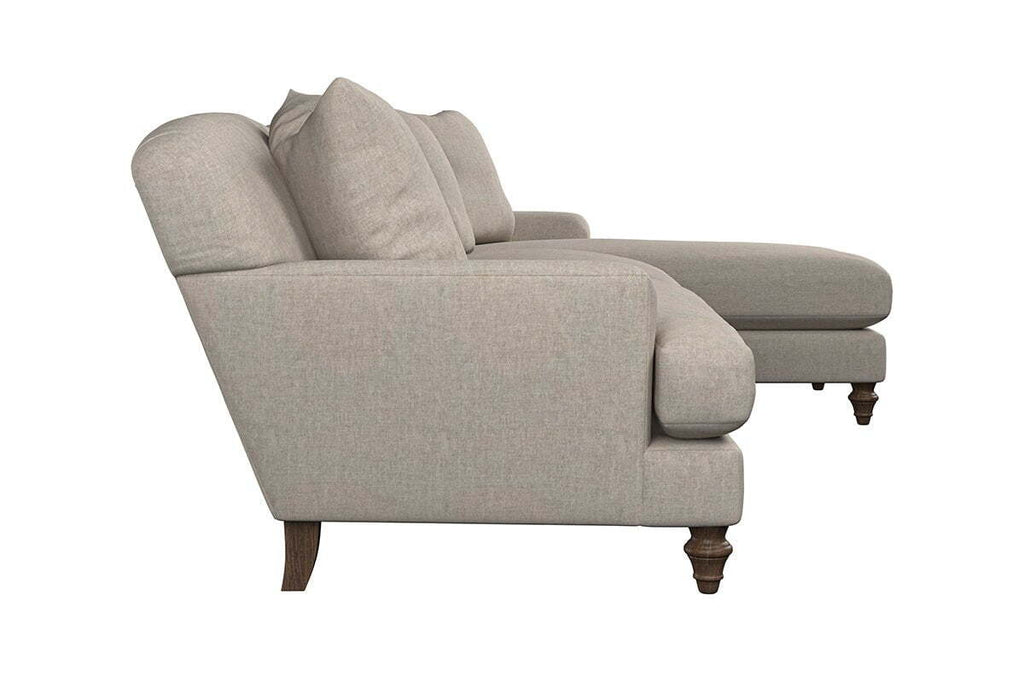 Deni Grand Right Hand Chaise Sofa - Brera Linen Pebble