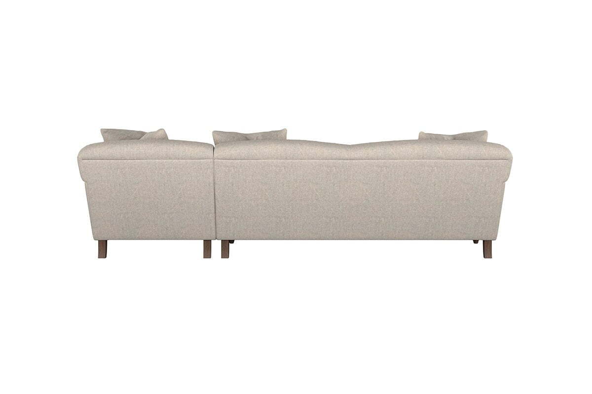Deni Grand Right Hand Chaise Sofa - Brera Linen Pebble
