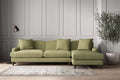 Deni Grand Right Hand Chaise Sofa - Brera Linen Sage