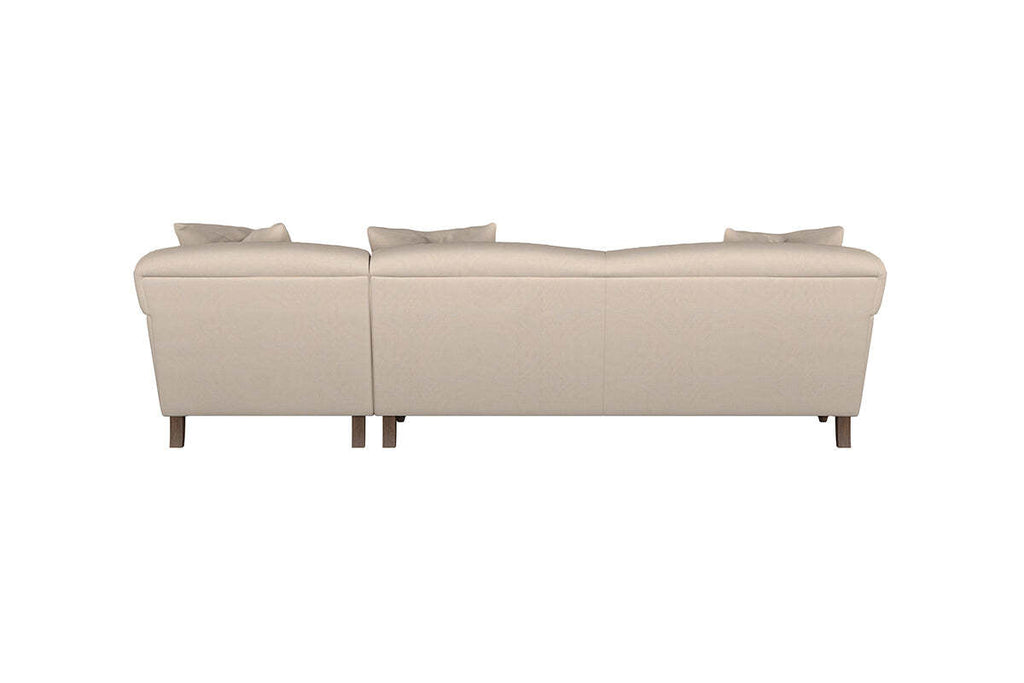 Deni Grand Right Hand Chaise Sofa - Recycled Cotton Horizon