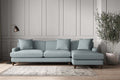Deni Grand Right Hand Chaise Sofa - Recycled Cotton Horizon