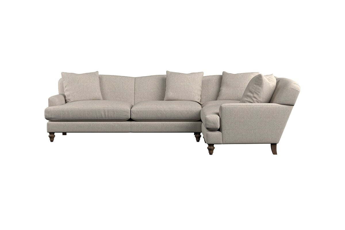 Deni Grand Right Hand Corner Sofa - Brera Linen Espresso