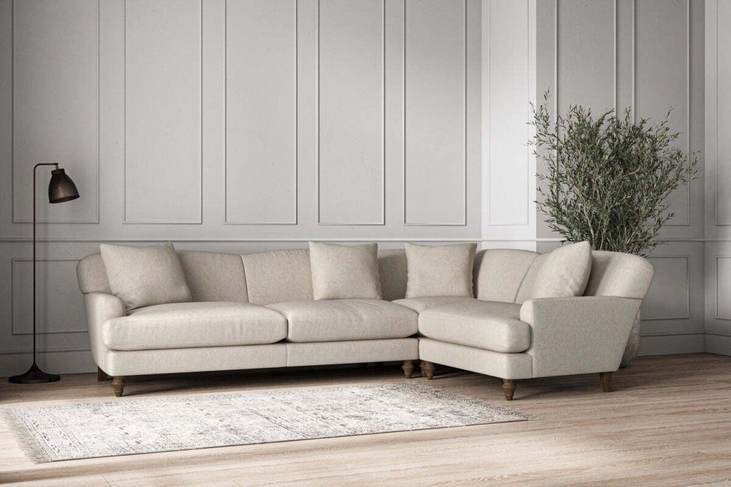Deni Grand Right Hand Corner Sofa - Brera Linen Natural