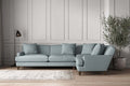 Deni Grand Right Hand Corner Sofa - Recycled Cotton Horizon