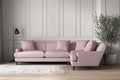 Deni Grand Right Hand Corner Sofa - Recycled Cotton Lavender