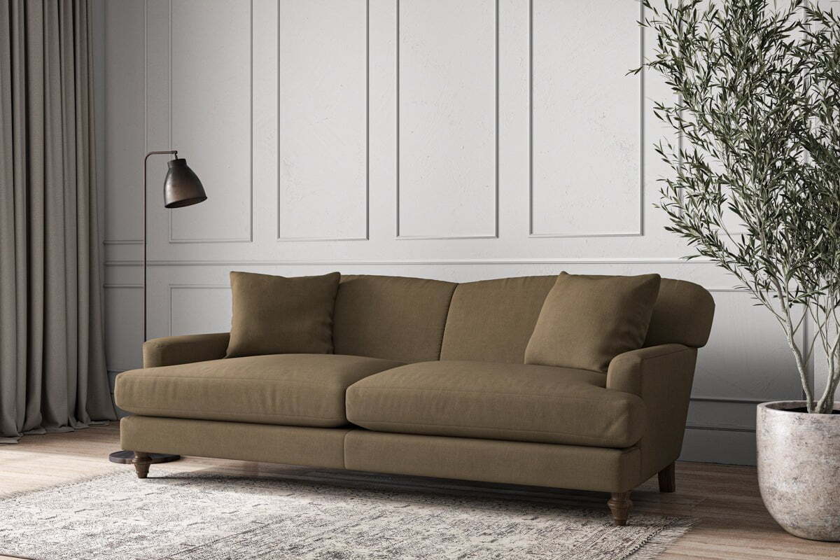 Deni Grand Sofa - Brera Linen Chestnut