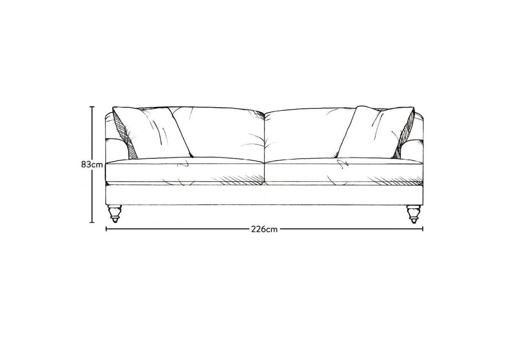 Deni Grand Sofa - Recycled Cotton Ochre