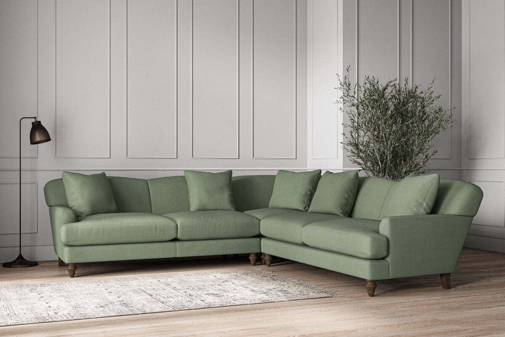 Deni Large Corner Sofa - Brera Linen Jade