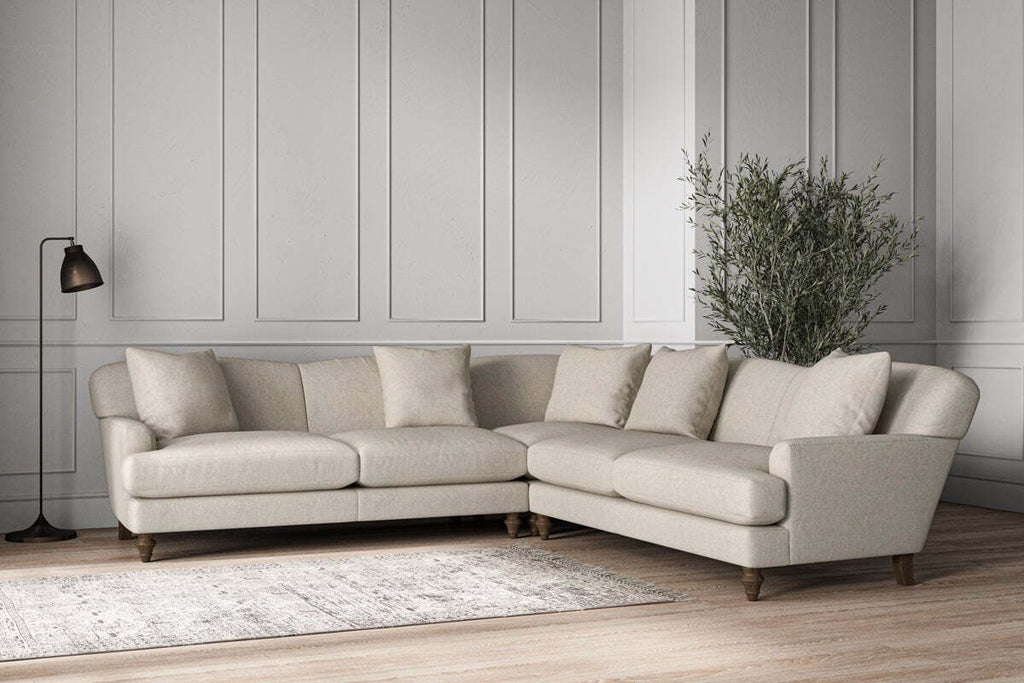Deni Large Corner Sofa - Brera Linen Natural