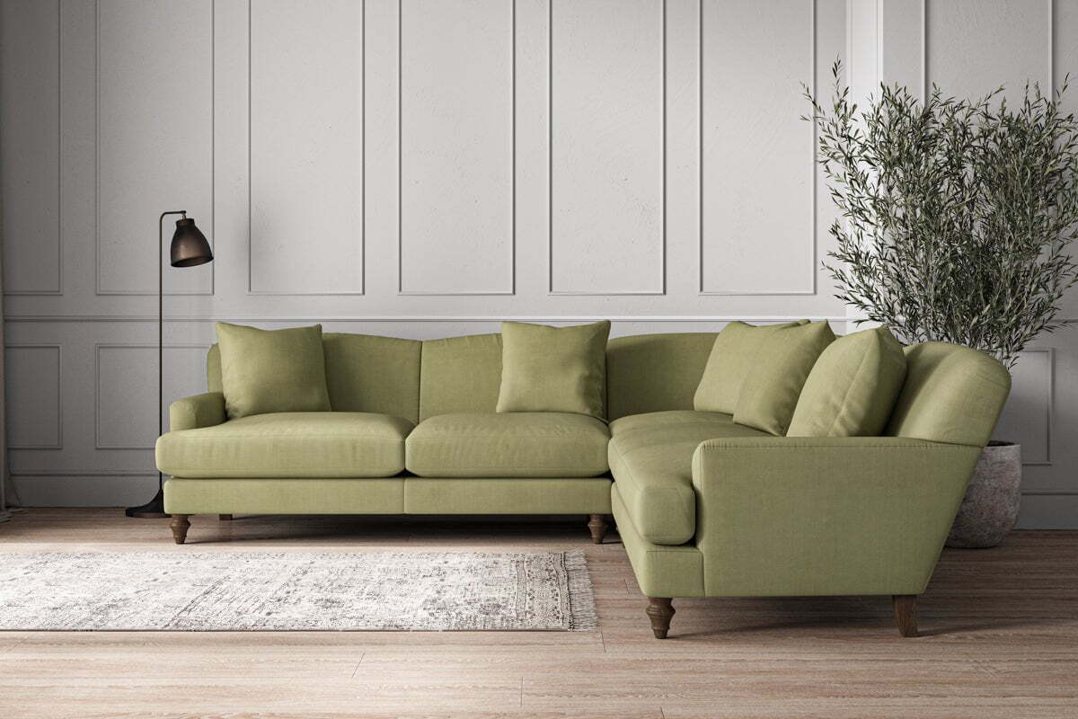 Deni Large Corner Sofa - Brera Linen Sage