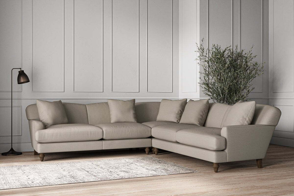 Deni Large Corner Sofa - Recycled Cotton Flax