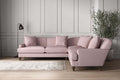 Deni Large Corner Sofa - Recycled Cotton Lavender