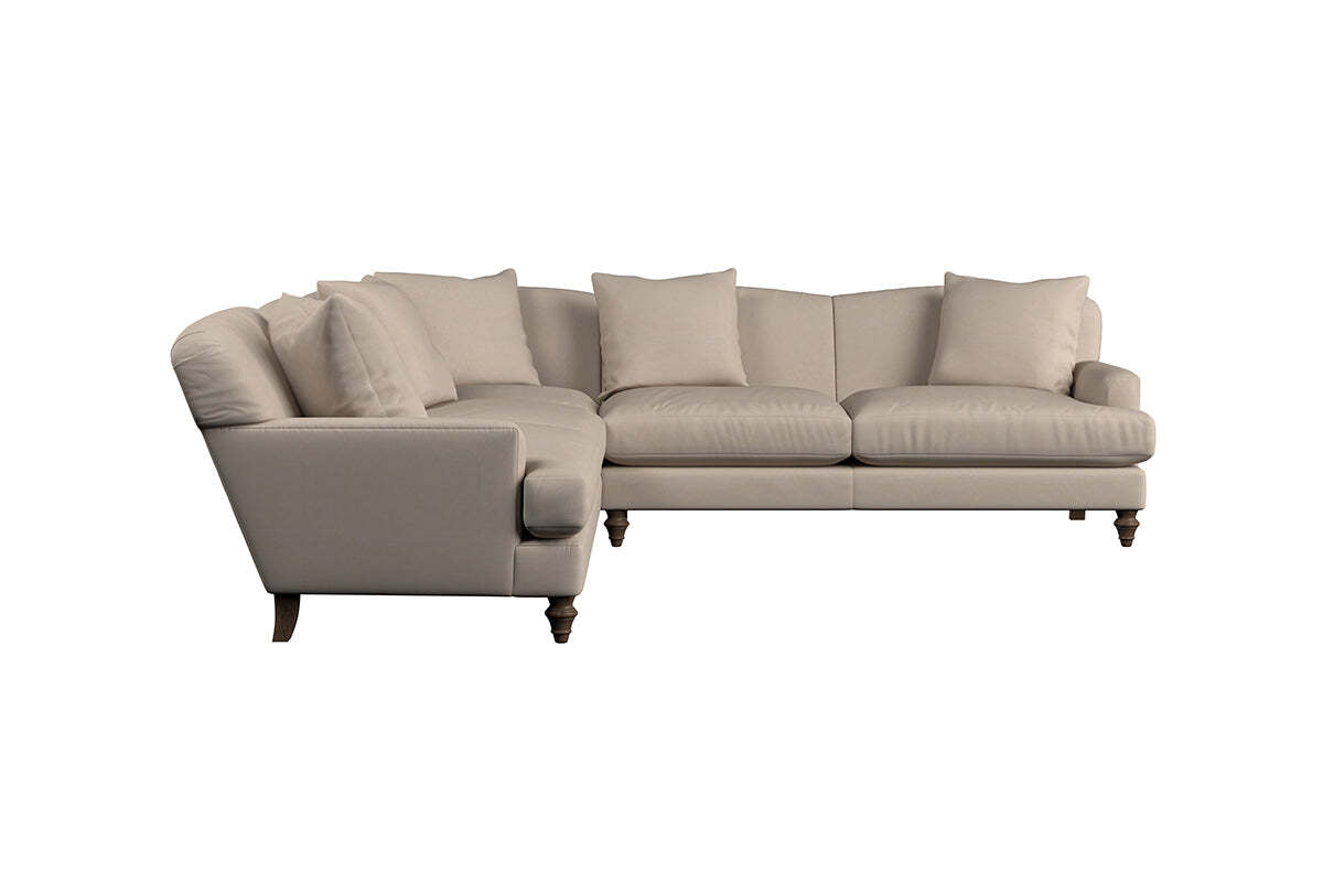 Deni Large Corner Sofa - Recycled Cotton Mocha