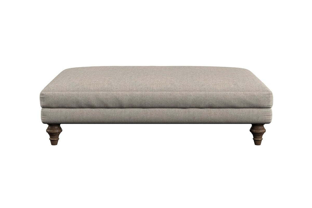 Deni Large Footstool - Brera Linen Granite