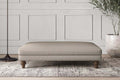 Deni Large Footstool - Recycled Cotton Flax