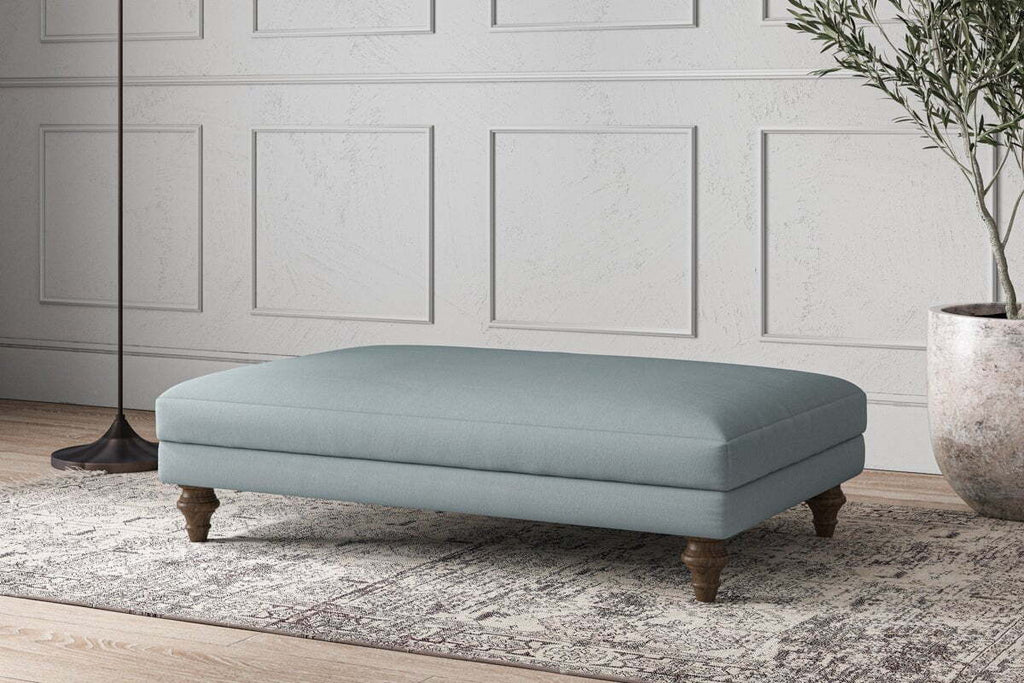 Deni Large Footstool - Recycled Cotton Horizon