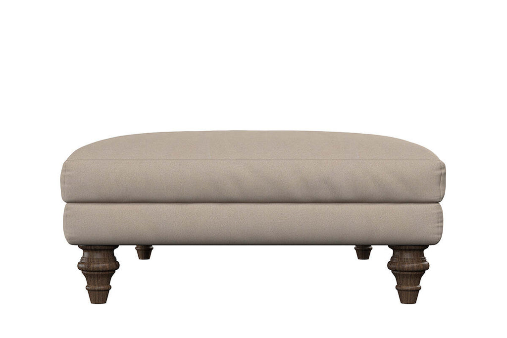 Deni Large Footstool - Recycled Cotton Seaspray