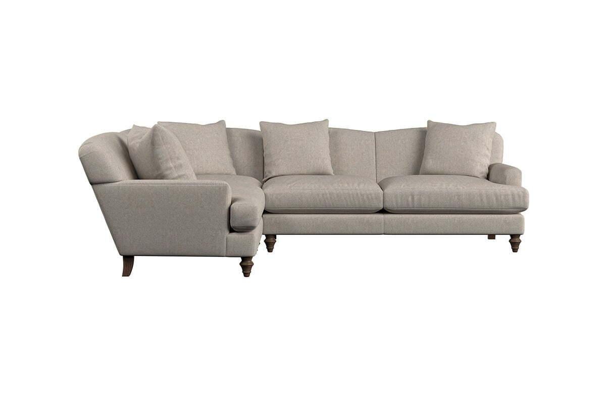 Deni Large Left Hand Corner Sofa - Brera Linen Sage
