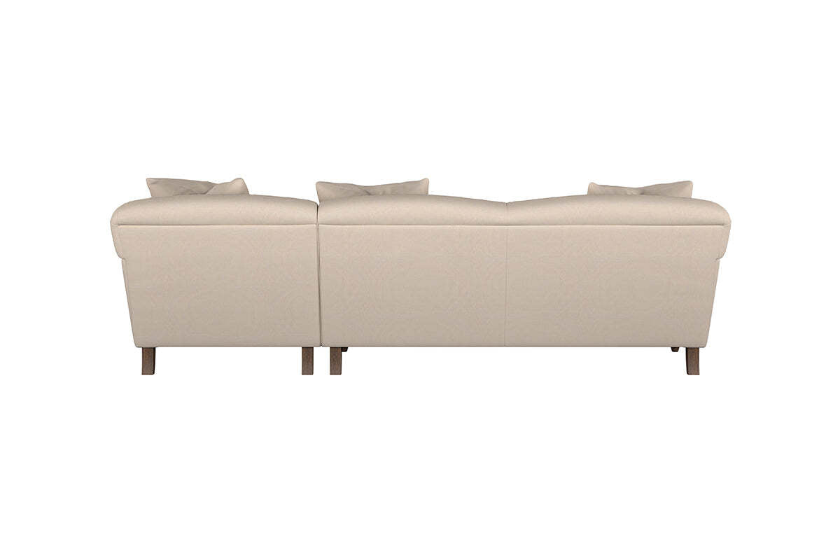 Deni Large Right Hand Chaise Sofa - Recycled Cotton Flax
