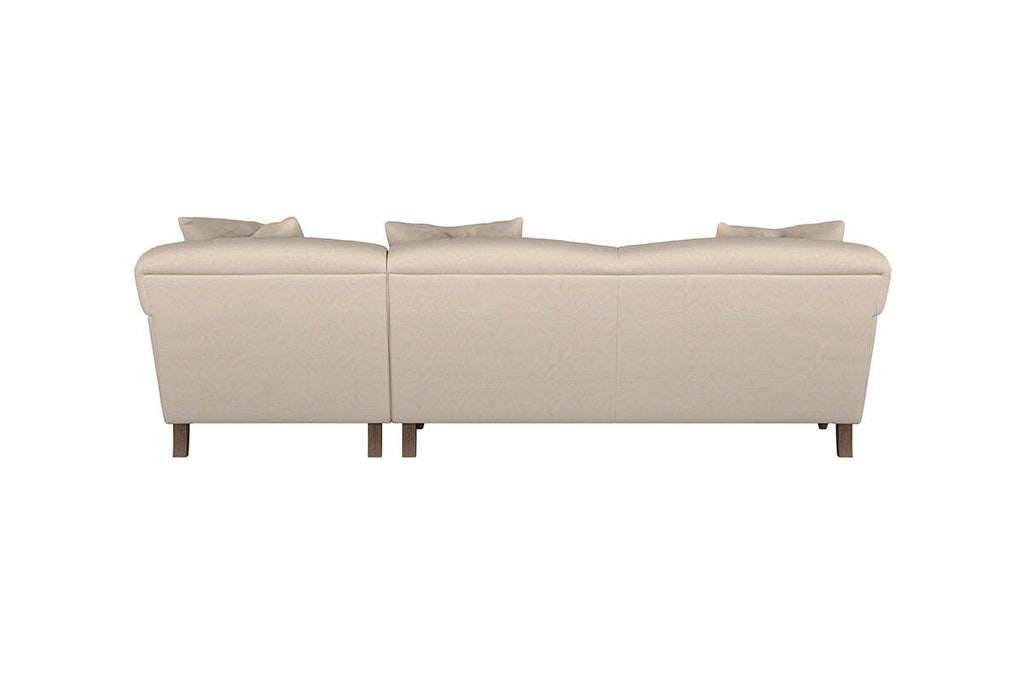 Deni Large Right Hand Chaise Sofa - Recycled Cotton Navy