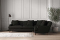 Deni Large Right Hand Corner Sofa - Brera Linen Charcoal