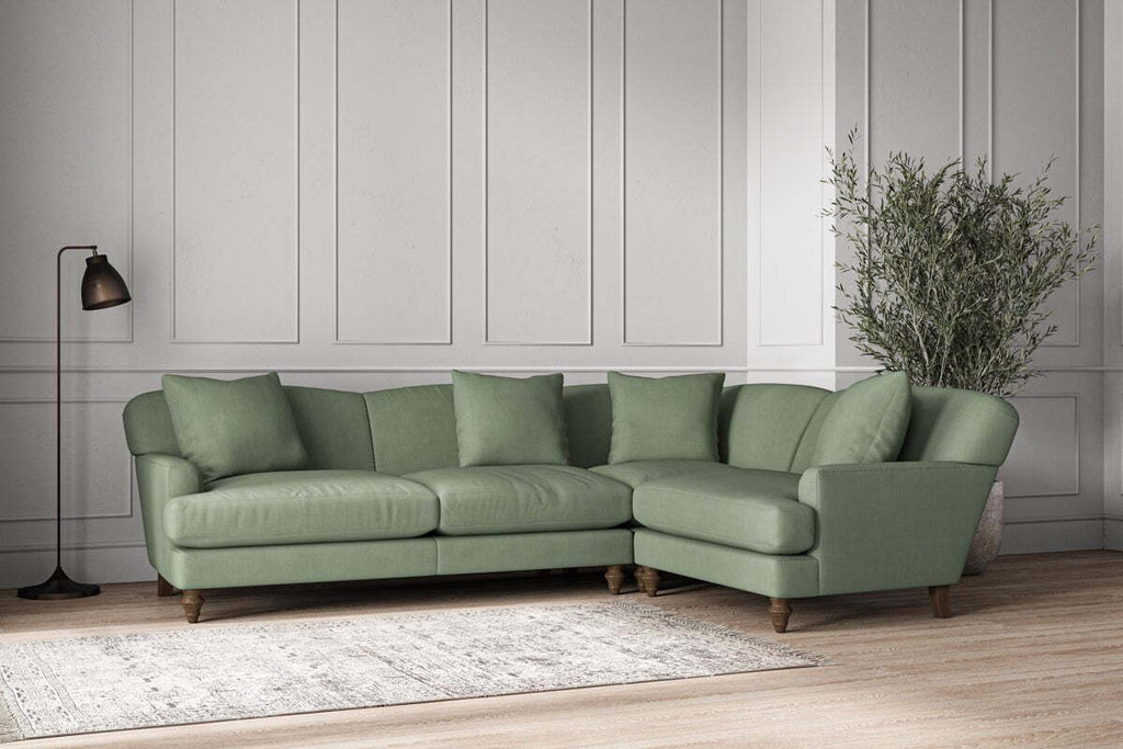 Deni Large Right Hand Corner Sofa - Brera Linen Jade